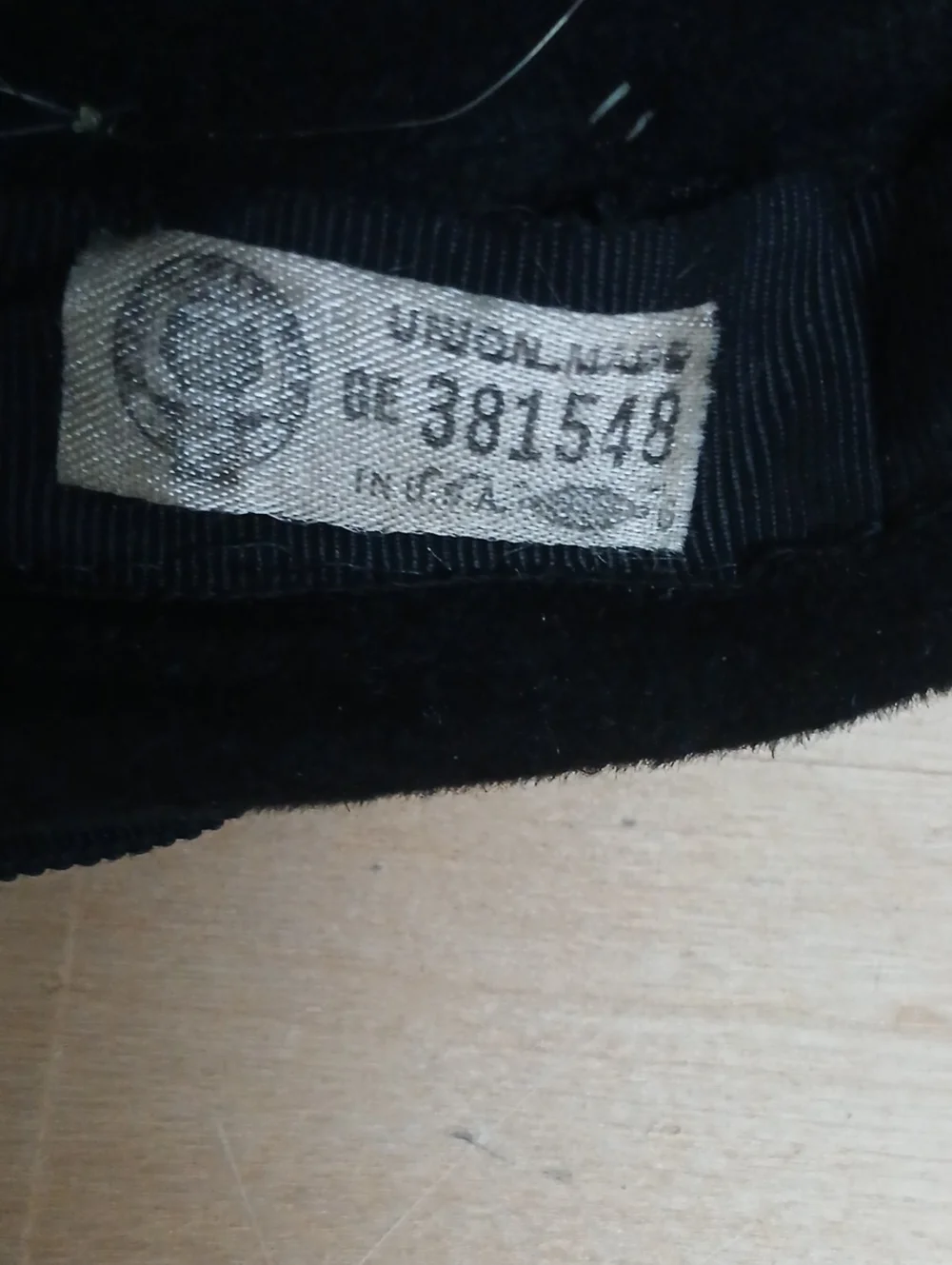Vintage Union Made Ladies Black Hat with Bow